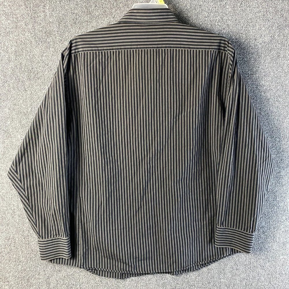 Claiborne Long Sleeve Button Up Shirt XL 17.5 34/35 Striped Modern Fit Cotton - Picture 7 of 8
